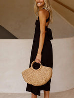 Maxi Jurk met Elastische Bovenkant en Zakken - Maxi Dresses - Jurkjes.co