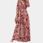 Maxi Jurk met Elegante Bloemenprint - Women Summer Dress - Jurkjes.co