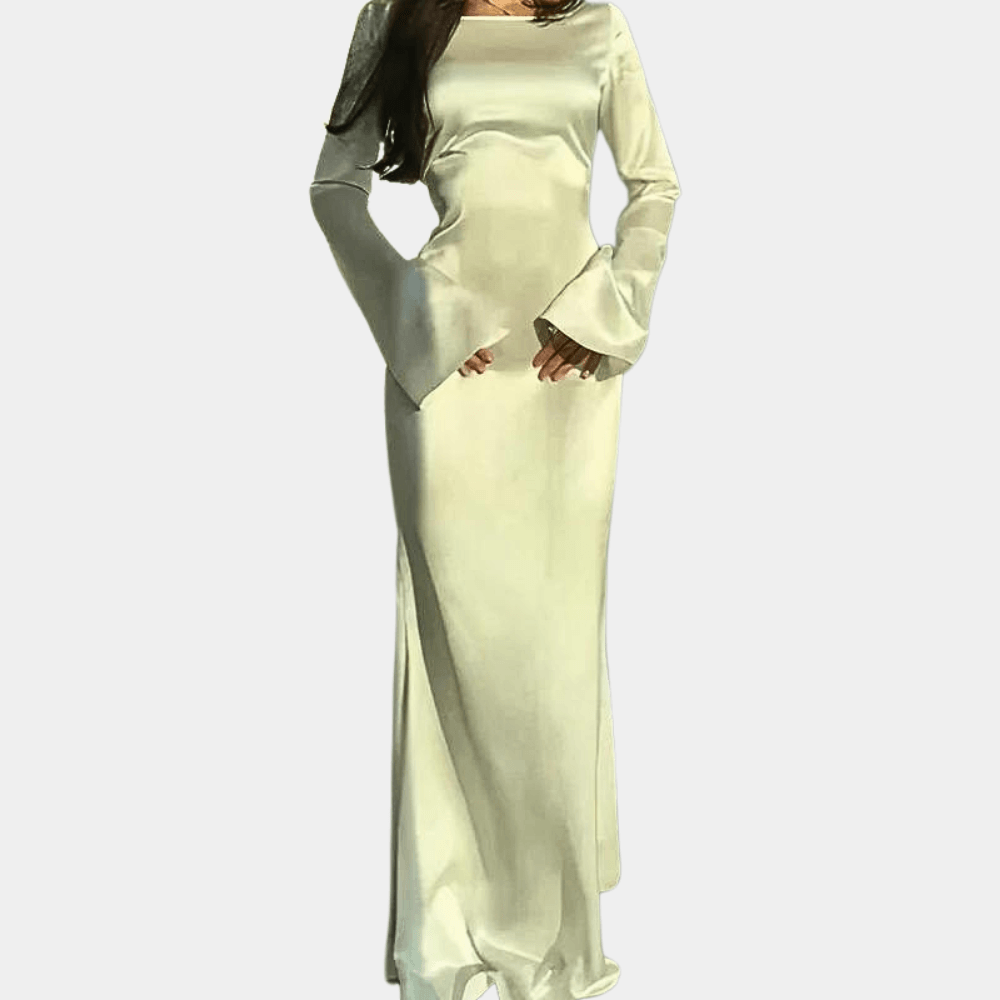 Maxi Jurk met Elegante Flare Mouwen - CB - Dresses - Jurkjes.co