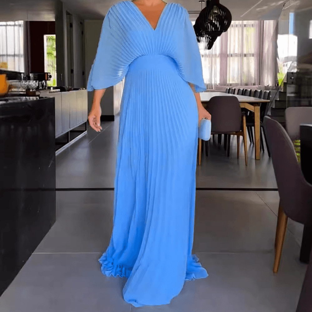 Maxi Jurk met Elegante Plissé - Women Summer Dres - Jurkjes.co