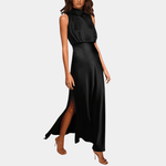 Maxi Jurk met Elegante Split - CB- Dresses - Jurkjes.co