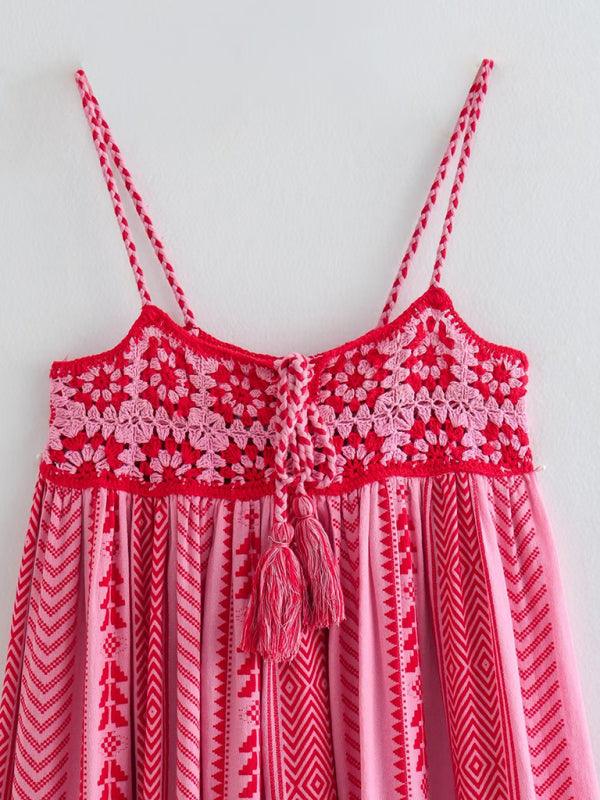 Maxi Jurk met Geometrisch Bloemenpatroon - Maxi Dresses - Jurkjes.co