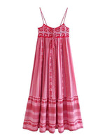 Maxi Jurk met Geometrisch Bloemenpatroon - Maxi Dresses - Jurkjes.co