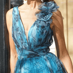 Maxi-jurk met Geometrisch Patroon - CB - Dresses - Jurkjes.co