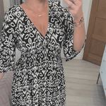 Maxi Jurk met Geometrisch Patroon - Dresses - Jurkjes.co