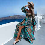 Maxi Jurk met Geometrisch Patroon - Dresses - Jurkjes.co