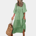 Maxi-jurk met Geometrisch Patroon - Dresses - Jurkjes.co