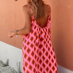 Maxi Jurk met Geometrisch Patroon - Dresses - Jurkjes.co