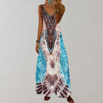 Maxi Jurk met Geometrisch Patroon - Dresses - Jurkjes.co