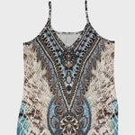 Maxi Jurk met Geometrisch Patroon - Dresses - Jurkjes.co