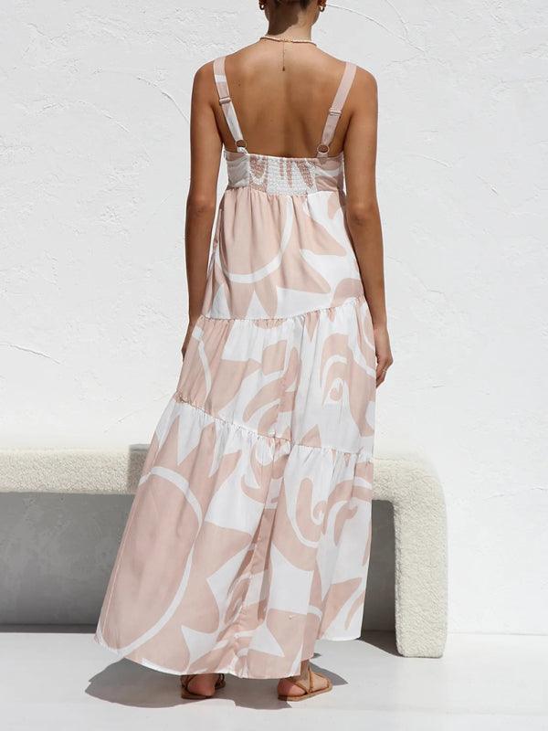 Maxi Jurk met Geometrisch Patroon - Group3 - Jurkjes.co