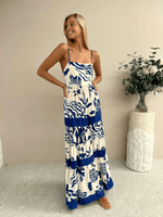 Maxi Jurk met Geometrisch Patroon - Group3 - Jurkjes.co