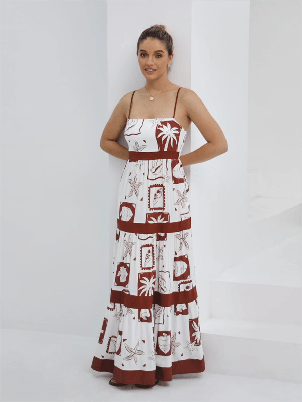 Maxi Jurk met Geometrisch Patroon - Group3 - Jurkjes.co