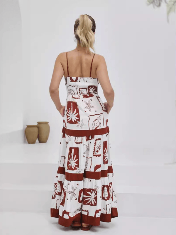 Maxi Jurk met Geometrisch Patroon - Group3 - Jurkjes.co
