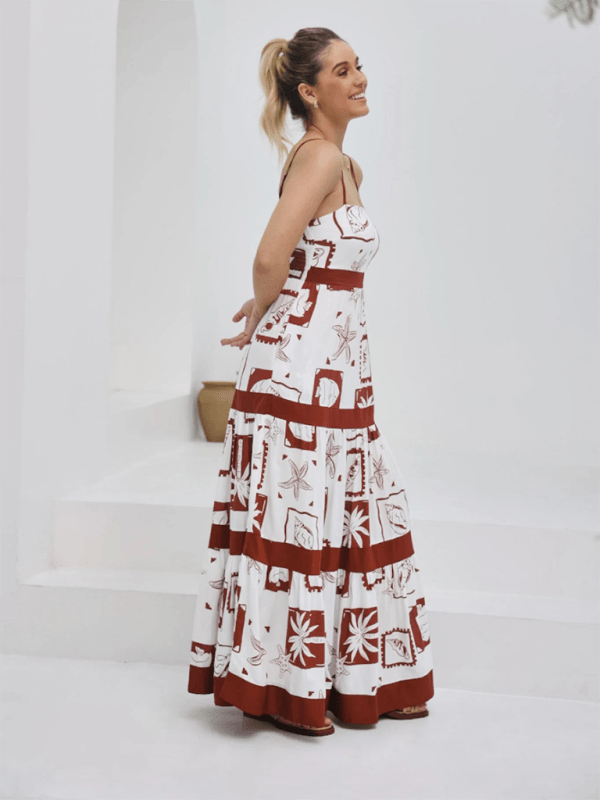 Maxi Jurk met Geometrisch Patroon - Group3 - Jurkjes.co