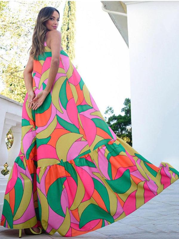 Maxi Jurk met Geometrisch Patroon - Maxi Dresses - Jurkjes.co