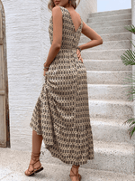 Maxi Jurk met Geometrisch Patroon - Maxi Dresses - Jurkjes.co