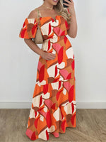 Maxi Jurk met Geometrisch Patroon - Maxi Dresses - Jurkjes.co