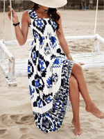 Maxi Jurk met Geometrisch Patroon - Maxi Dresses - Jurkjes.co