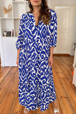 Maxi Jurk met Geometrisch Patroon - Maxi Dresses - Jurkjes.co
