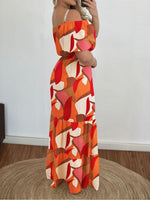 Maxi Jurk met Geometrisch Patroon - Maxi Dresses - Jurkjes.co