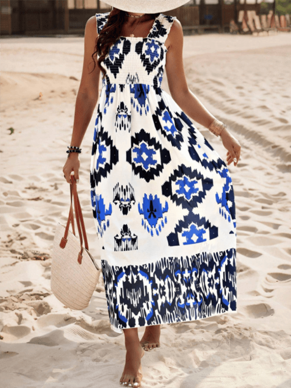 Maxi Jurk met Geometrisch Patroon - Maxi Dresses - Jurkjes.co