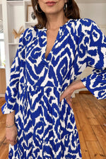 Maxi Jurk met Geometrisch Patroon - Maxi Dresses - Jurkjes.co