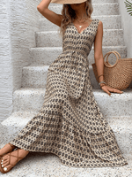 Maxi Jurk met Geometrisch Patroon - Maxi Dresses - Jurkjes.co