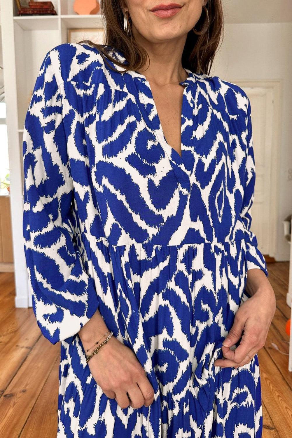 Maxi Jurk met Geometrisch Patroon - Maxi Dresses - Jurkjes.co