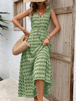 Maxi Jurk met Geometrisch Patroon - Maxi Dresses - Jurkjes.co
