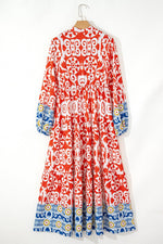 Maxi Jurk met Geometrisch Patroon - Maxi Dresses - Jurkjes.co
