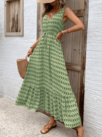 Maxi Jurk met Geometrisch Patroon - Maxi Dresses - Jurkjes.co