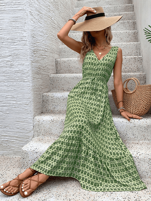 Maxi Jurk met Geometrisch Patroon - Maxi Dresses - Jurkjes.co