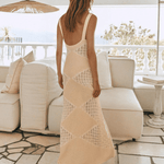 Maxi Jurk met Geometrisch Patroon - Women Summer Dress - Jurkjes.co