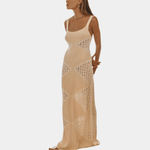 Maxi Jurk met Geometrisch Patroon - Women Summer Dress - Jurkjes.co