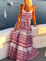 Maxi Jurk met Geometrische Print - Maxi Dresses - Jurkjes.co
