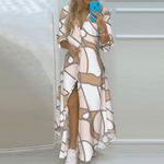 Maxi Jurk met Geometrische Print - Women Summer Dress - Jurkjes.co