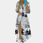Maxi Jurk met Geometrische Print - Women Summer Dress - Jurkjes.co