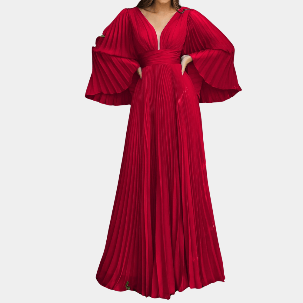 Maxi Jurk met Geplooid Silhouet - CB - Dresses - Jurkjes.co