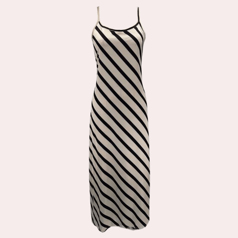 Maxi Jurk met Gestreept Ontwerp - CB - Dresses - Jurkjes.co