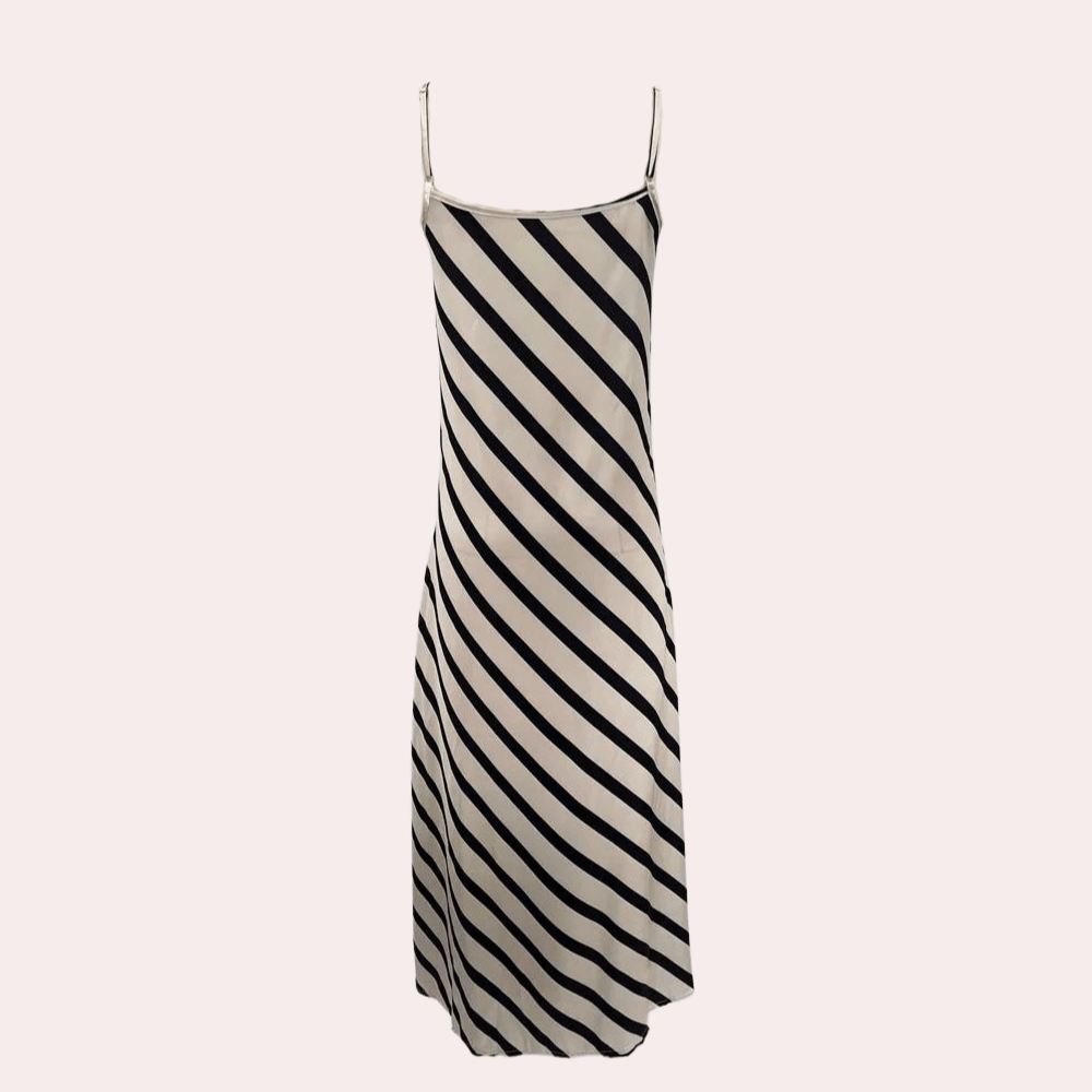 Maxi Jurk met Gestreept Ontwerp - CB - Dresses - Jurkjes.co