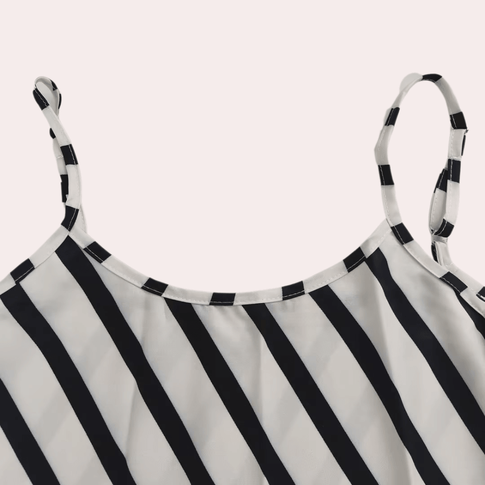 Maxi Jurk met Gestreept Ontwerp - CB - Dresses - Jurkjes.co