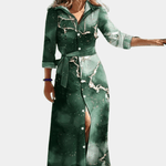 Maxi Jurk met Gestreept Patroon - CB - Dresses - Jurkjes.co