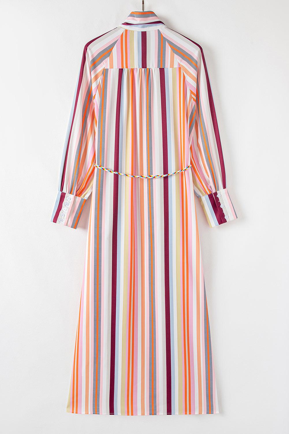 Maxi Jurk met Gestreept Patroon - Maxi Dresses - Jurkjes.co
