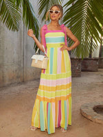 Maxi Jurk met Gestreept Patroon - Maxi Dresses - Jurkjes.co
