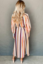 Maxi Jurk met Gestreept Patroon - Maxi Dresses - Jurkjes.co
