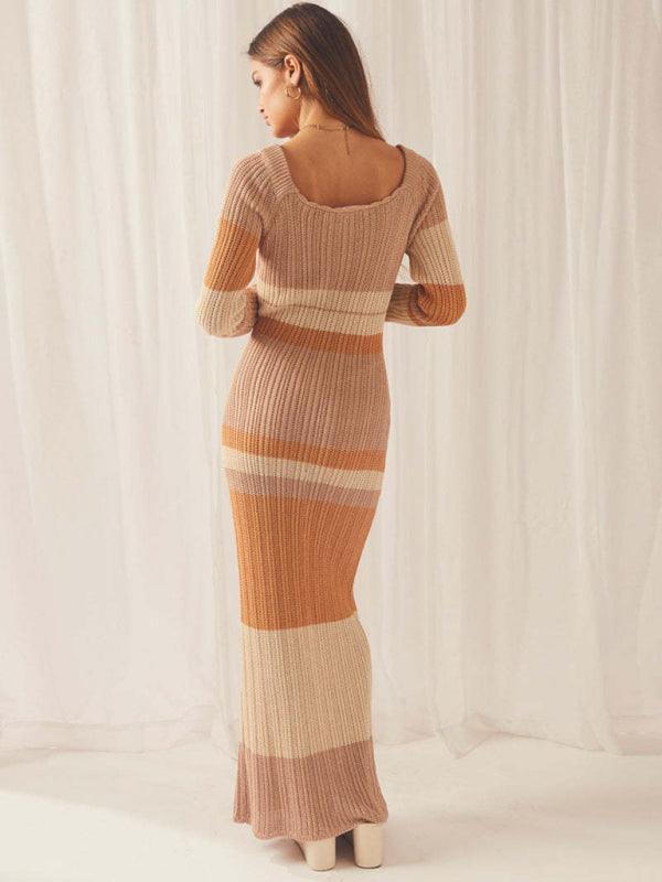 Maxi Jurk met Gestreept Patroon - Maxi Dresses - Jurkjes.co