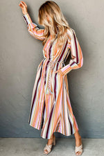 Maxi Jurk met Gestreept Patroon - Maxi Dresses - Jurkjes.co