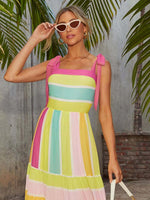 Maxi Jurk met Gestreept Patroon - Maxi Dresses - Jurkjes.co