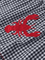 Maxi Jurk met Gingham en Bloemenborduurwerk - Group13 - Jurkjes.co